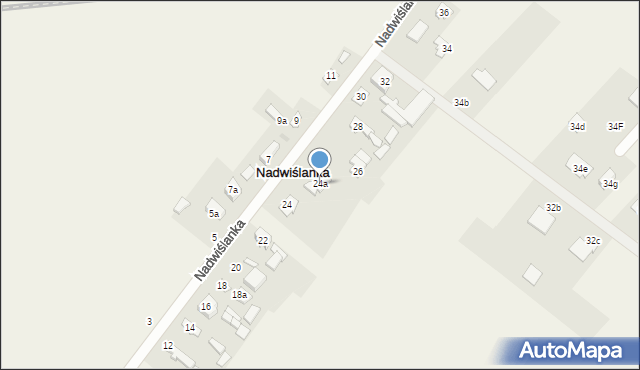 Nadwiślanka, Nadwiślanka, 24a, mapa Nadwiślanka