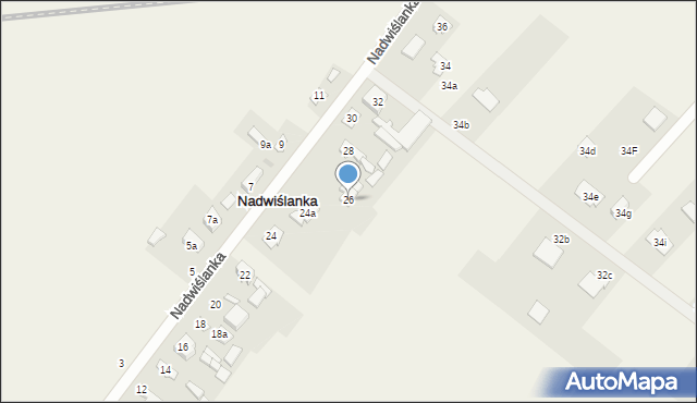 Nadwiślanka, Nadwiślanka, 26, mapa Nadwiślanka