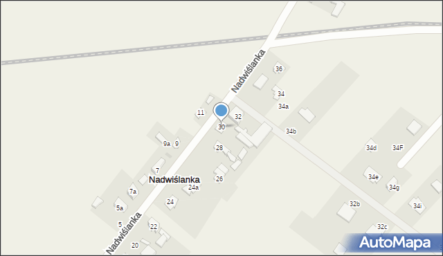Nadwiślanka, Nadwiślanka, 30, mapa Nadwiślanka