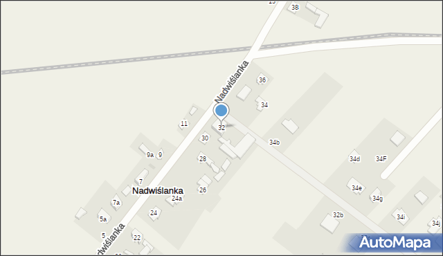 Nadwiślanka, Nadwiślanka, 32, mapa Nadwiślanka