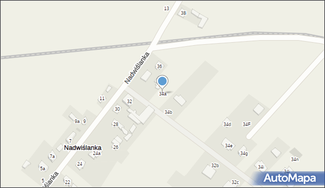 Nadwiślanka, Nadwiślanka, 34a, mapa Nadwiślanka
