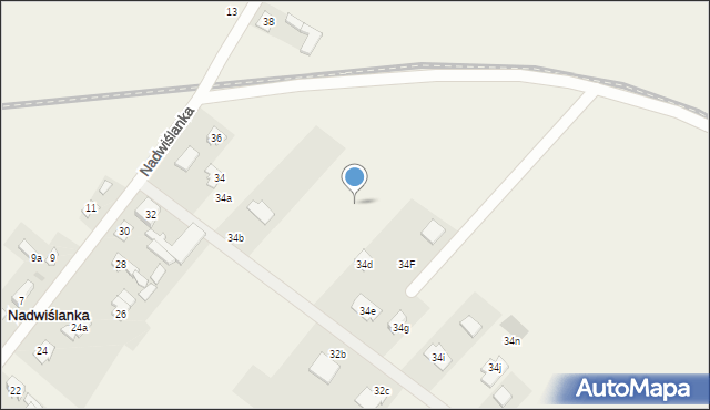 Nadwiślanka, Nadwiślanka, 34r, mapa Nadwiślanka