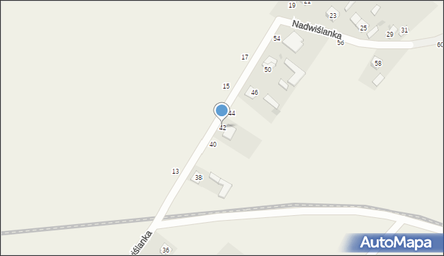 Nadwiślanka, Nadwiślanka, 42, mapa Nadwiślanka