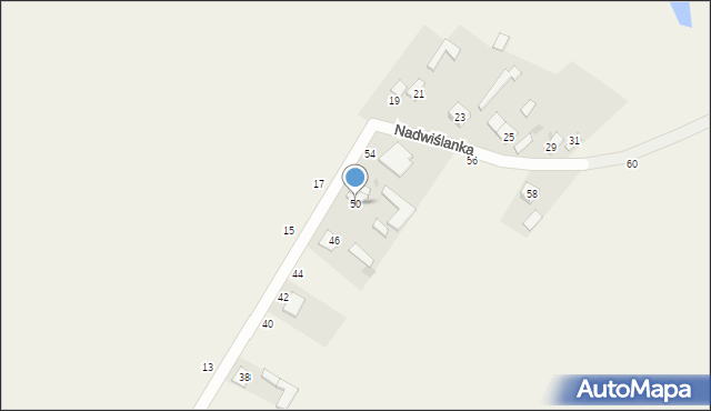 Nadwiślanka, Nadwiślanka, 50, mapa Nadwiślanka