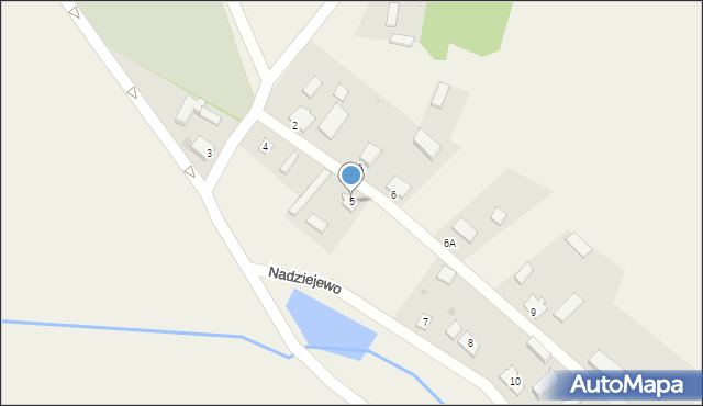 Nadziejewo, Nadziejewo, 5, mapa Nadziejewo