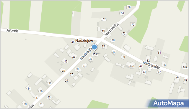 Nadziejów, Nadziejów, 35A, mapa Nadziejów