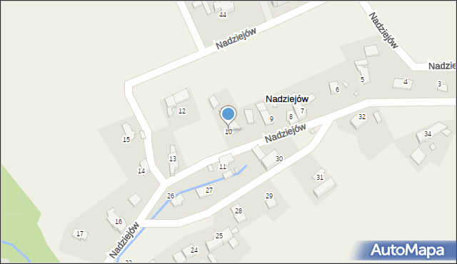 Nadziejów, Nadziejów, 10, mapa Nadziejów