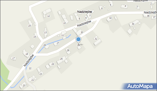 Nadziejów, Nadziejów, 29, mapa Nadziejów