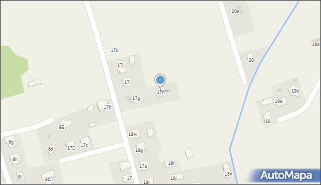 Nagawczyna, Nagawczyna, 17h, mapa Nagawczyna