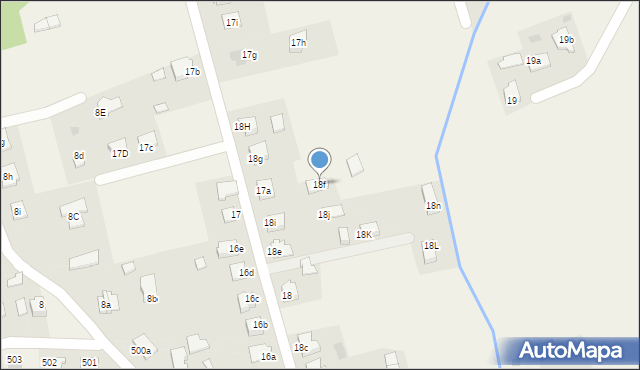 Nagawczyna, Nagawczyna, 18f, mapa Nagawczyna