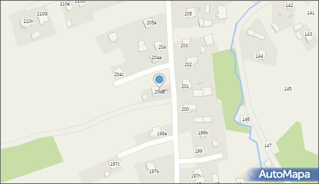 Nagawczyna, Nagawczyna, 204B, mapa Nagawczyna