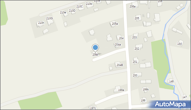 Nagawczyna, Nagawczyna, 204c, mapa Nagawczyna