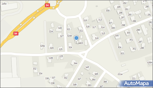 Nagawczyna, Nagawczyna, 223a, mapa Nagawczyna