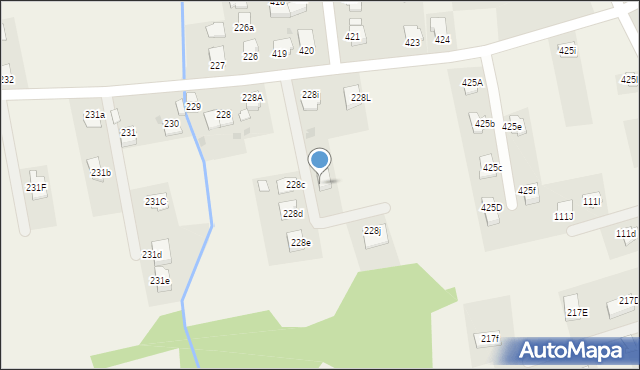 Nagawczyna, Nagawczyna, 228h, mapa Nagawczyna