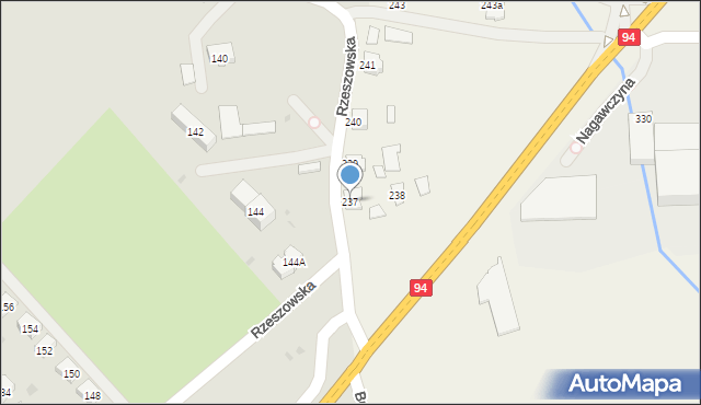 Nagawczyna, Nagawczyna, 237, mapa Nagawczyna