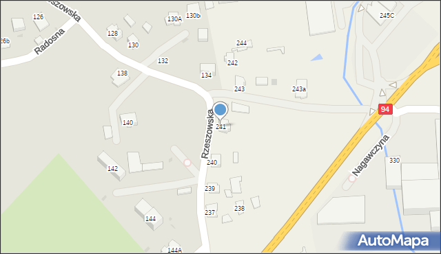 Nagawczyna, Nagawczyna, 241, mapa Nagawczyna