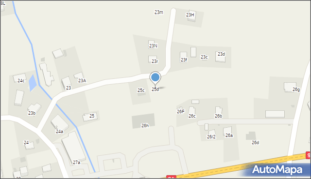 Nagawczyna, Nagawczyna, 25d, mapa Nagawczyna