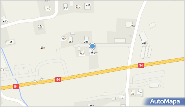 Nagawczyna, Nagawczyna, 26a, mapa Nagawczyna