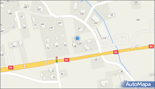 Nagawczyna, Nagawczyna, 28a, mapa Nagawczyna