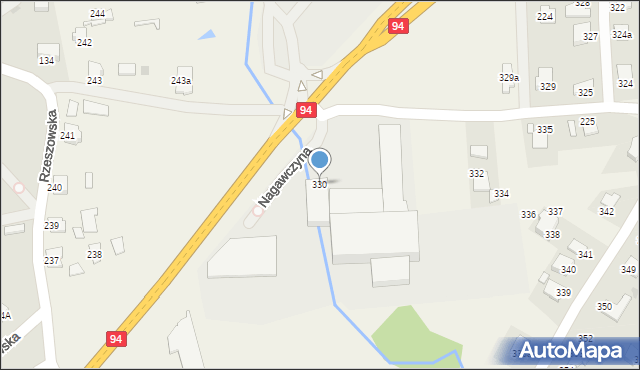 Nagawczyna, Nagawczyna, 330, mapa Nagawczyna