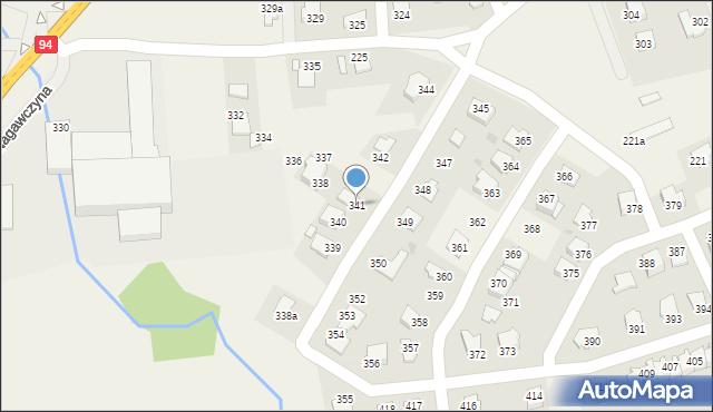 Nagawczyna, Nagawczyna, 341, mapa Nagawczyna