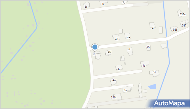 Nagawczyna, Nagawczyna, 4o, mapa Nagawczyna