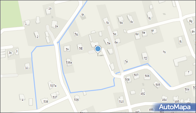 Nagawczyna, Nagawczyna, 535, mapa Nagawczyna