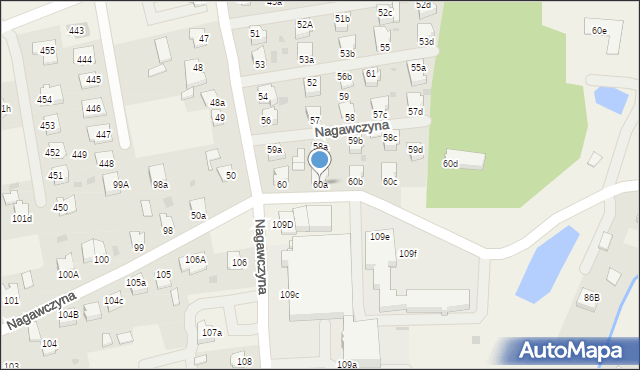 Nagawczyna, Nagawczyna, 60a, mapa Nagawczyna