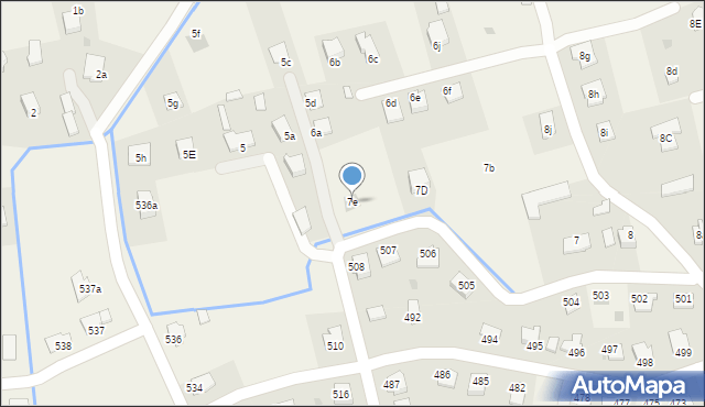 Nagawczyna, Nagawczyna, 7e, mapa Nagawczyna