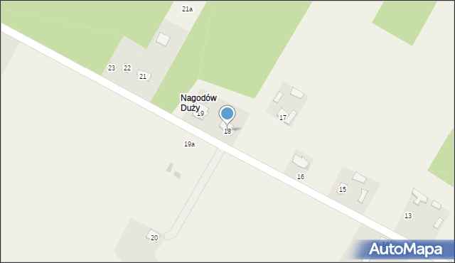 Nagodów, Nagodów, 18, mapa Nagodów