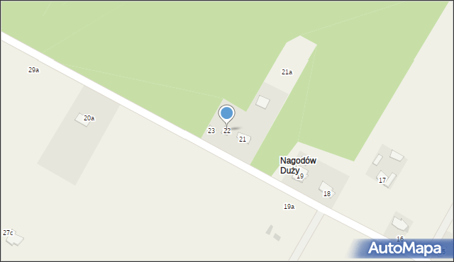 Nagodów, Nagodów, 22, mapa Nagodów