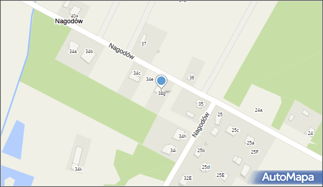 Nagodów, Nagodów, 34g, mapa Nagodów