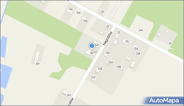 Nagodów, Nagodów, 34i, mapa Nagodów