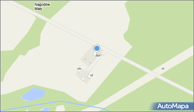 Nagodów, Nagodów, 48a, mapa Nagodów