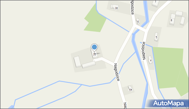 Nagodzice, Nagodzice, 35, mapa Nagodzice