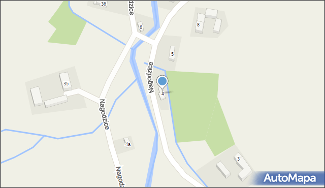 Nagodzice, Nagodzice, 4, mapa Nagodzice
