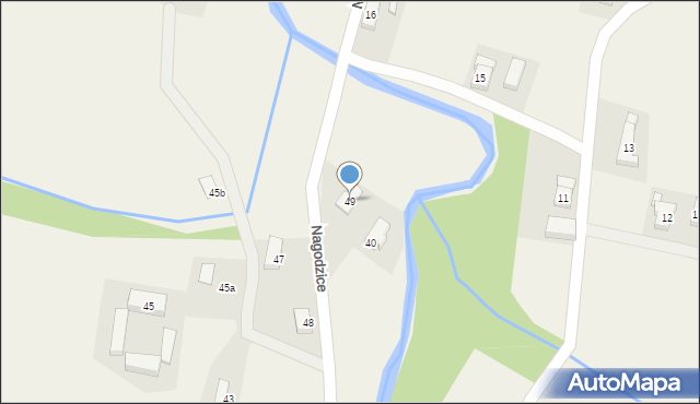 Nagodzice, Nagodzice, 49, mapa Nagodzice