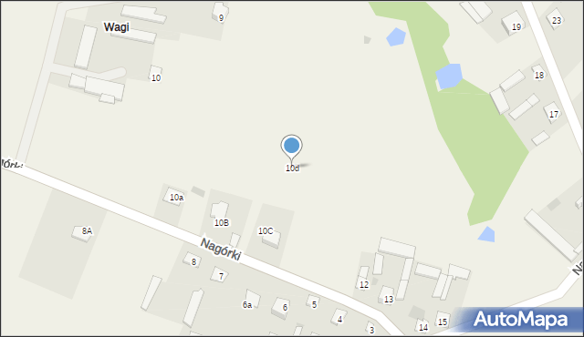 Nagórki, Nagórki, 10d, mapa Nagórki