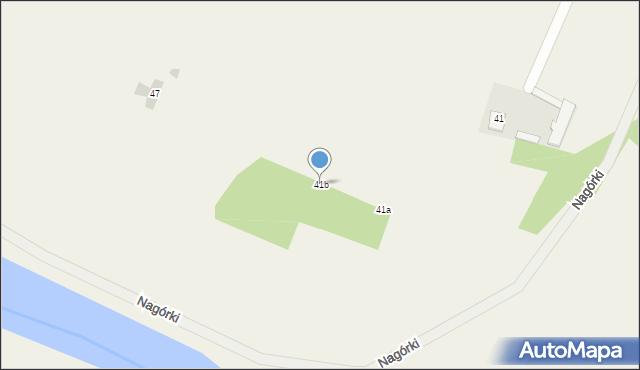 Nagórki, Nagórki, 41b, mapa Nagórki