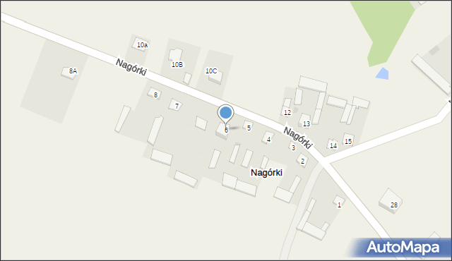 Nagórki, Nagórki, 6, mapa Nagórki