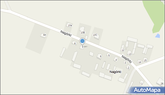 Nagórki, Nagórki, 7, mapa Nagórki