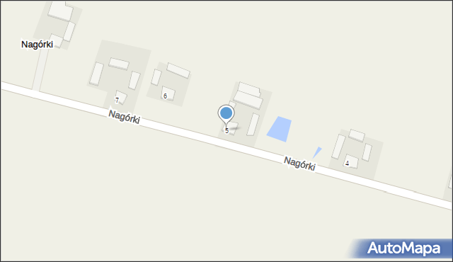 Nagórki, Nagórki, 5, mapa Nagórki