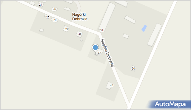 Nagórki Dobrskie, Nagórki Dobrskie, 47c, mapa Nagórki Dobrskie