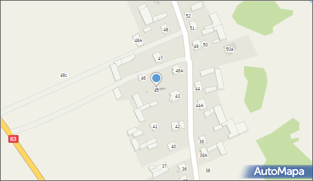 Nagórki-Jabłoń, Nagórki-Jabłoń, 45, mapa Nagórki-Jabłoń