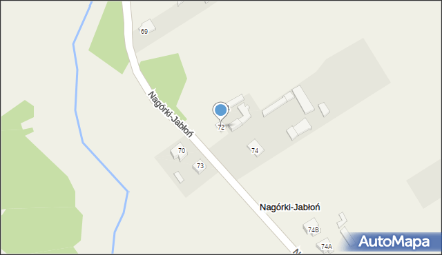 Nagórki-Jabłoń, Nagórki-Jabłoń, 72, mapa Nagórki-Jabłoń