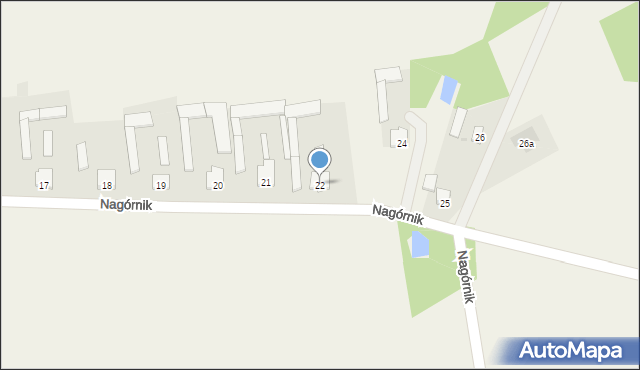 Nagórnik, Nagórnik, 22, mapa Nagórnik