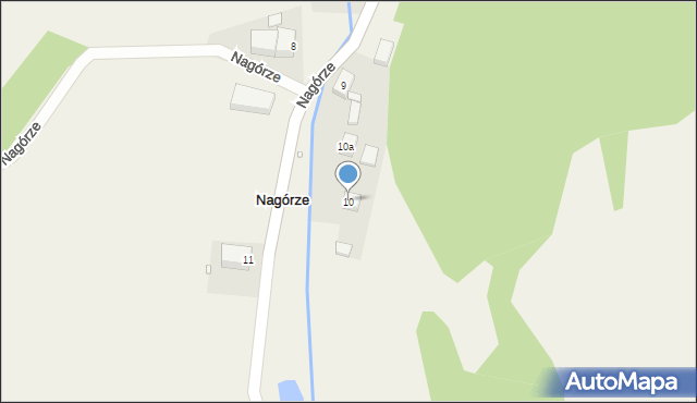 Nagórze, Nagórze, 10, mapa Nagórze