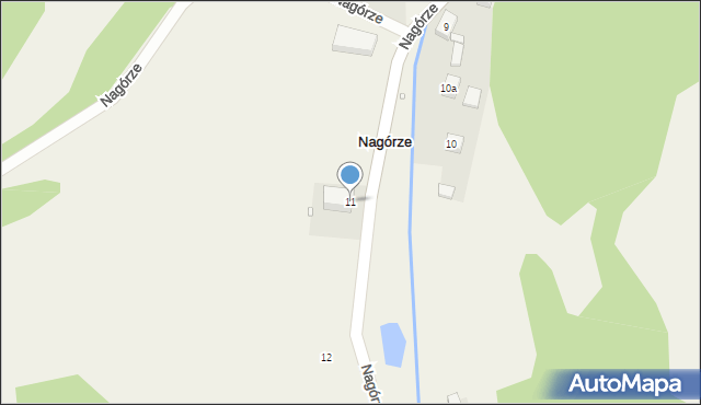 Nagórze, Nagórze, 11, mapa Nagórze