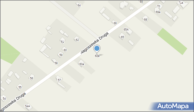 Nagoszewka Druga, Nagoszewka Druga, 62a, mapa Nagoszewka Druga