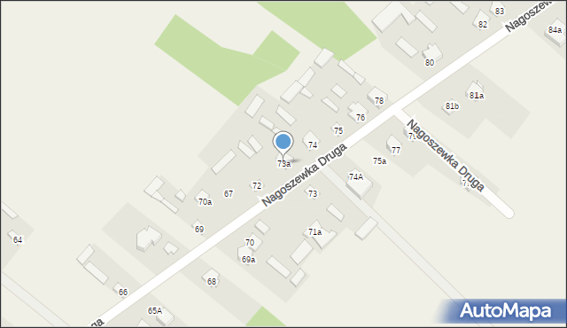 Nagoszewka Druga, Nagoszewka Druga, 73a, mapa Nagoszewka Druga